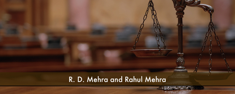 R. D. Mehra and Rahul Mehra 